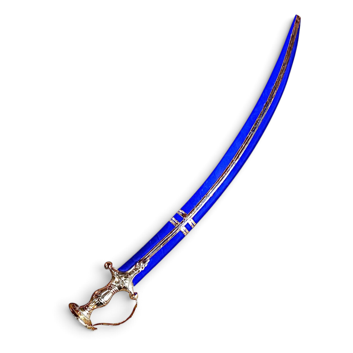 Blue 33 inch decor metal piece