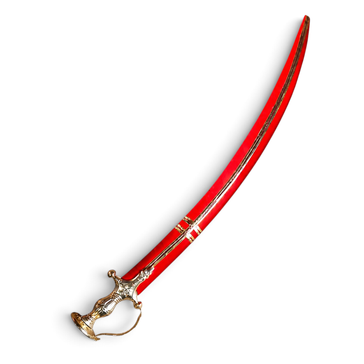 Red 33 inch decoration metal piece