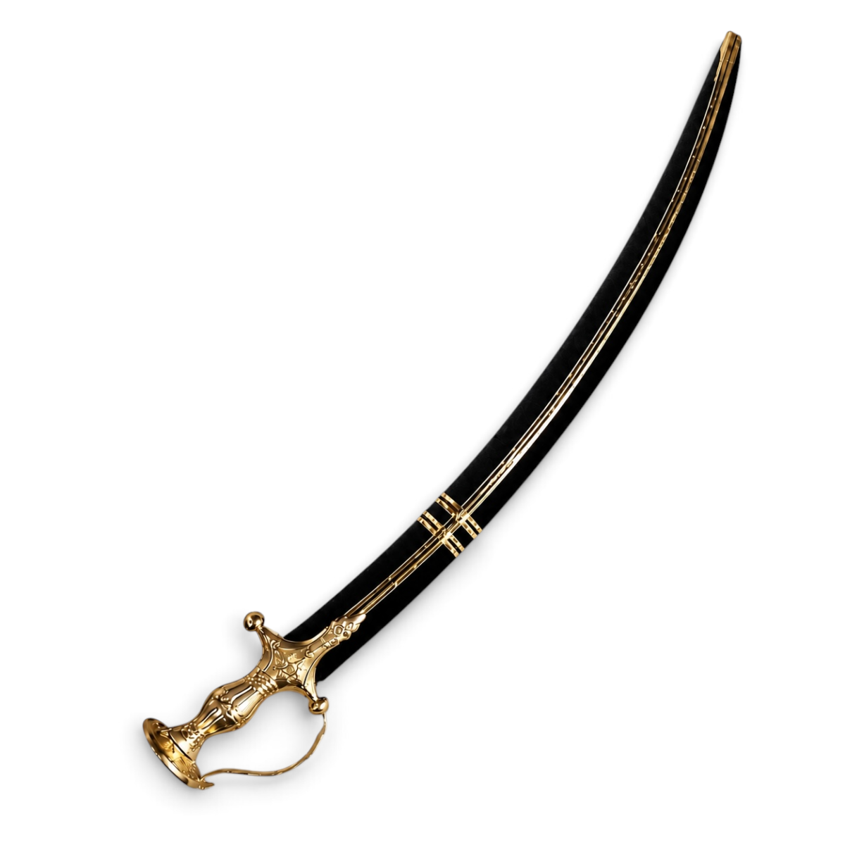 Black 33 inch decor metal piece