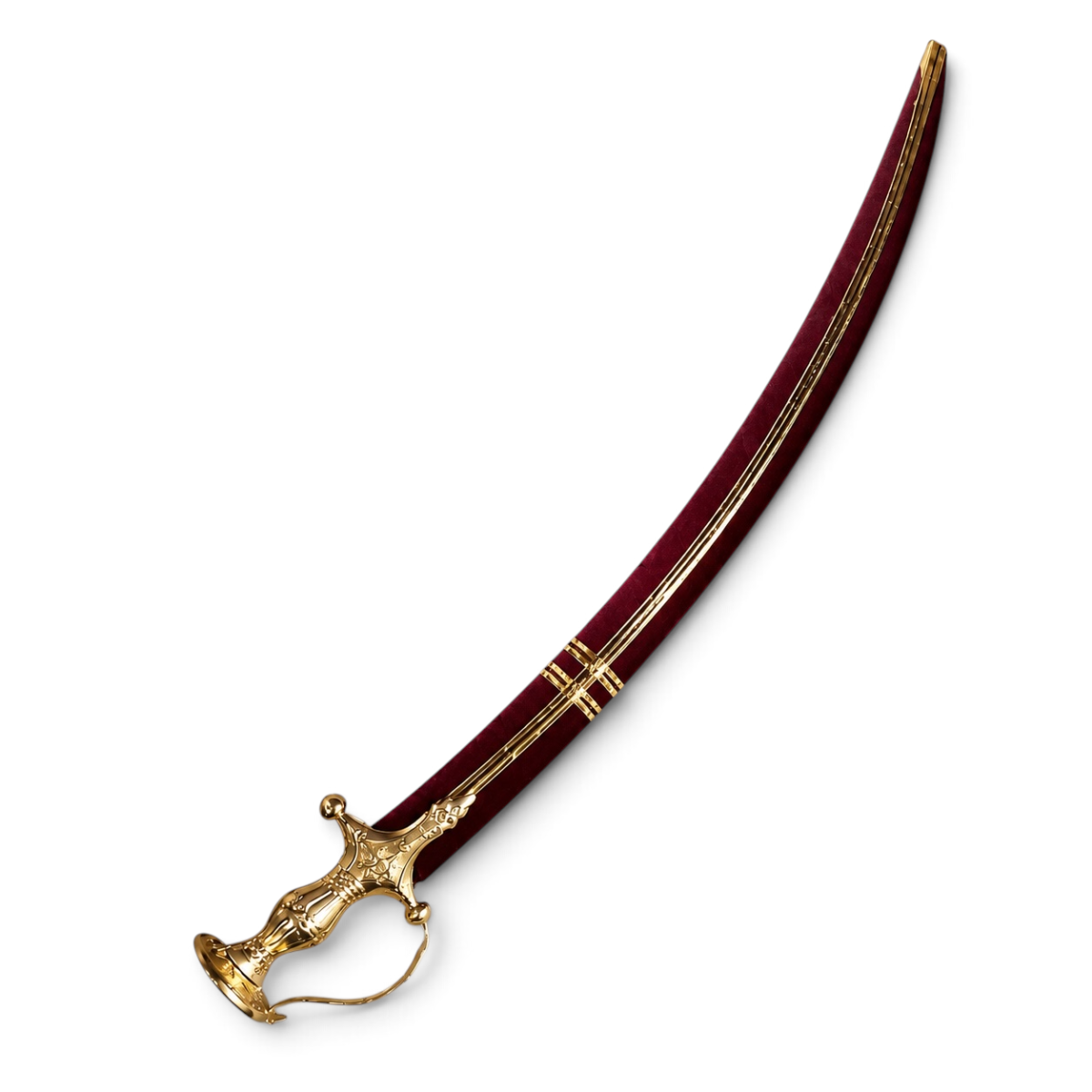 Maroon 33 inch decoration metal